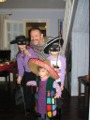 Andrew with three women